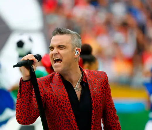 Robbie Williams se destac en la ceremonia de Apertura del Mundial FIFA 2018.